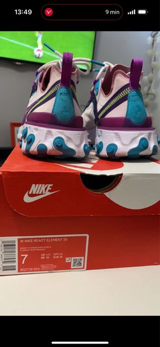 Buty nike w react element 55 magic flamingo/vivid purple