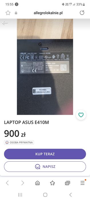 Laptop asus 2021 rok