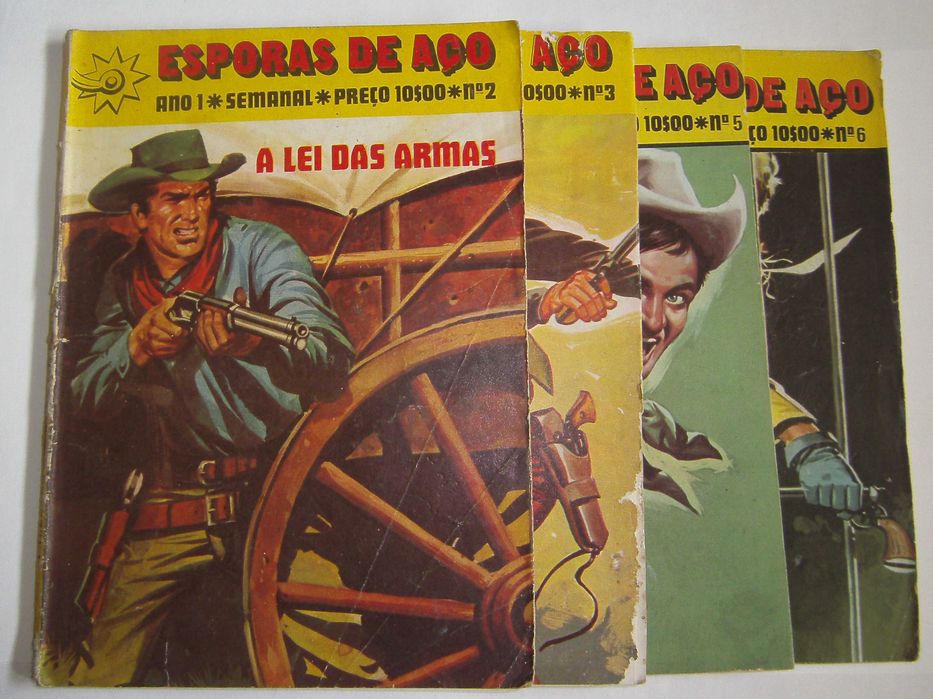 Lote 4 - Revistas Esporas de Aço, Saloon e Saloon Oeste
