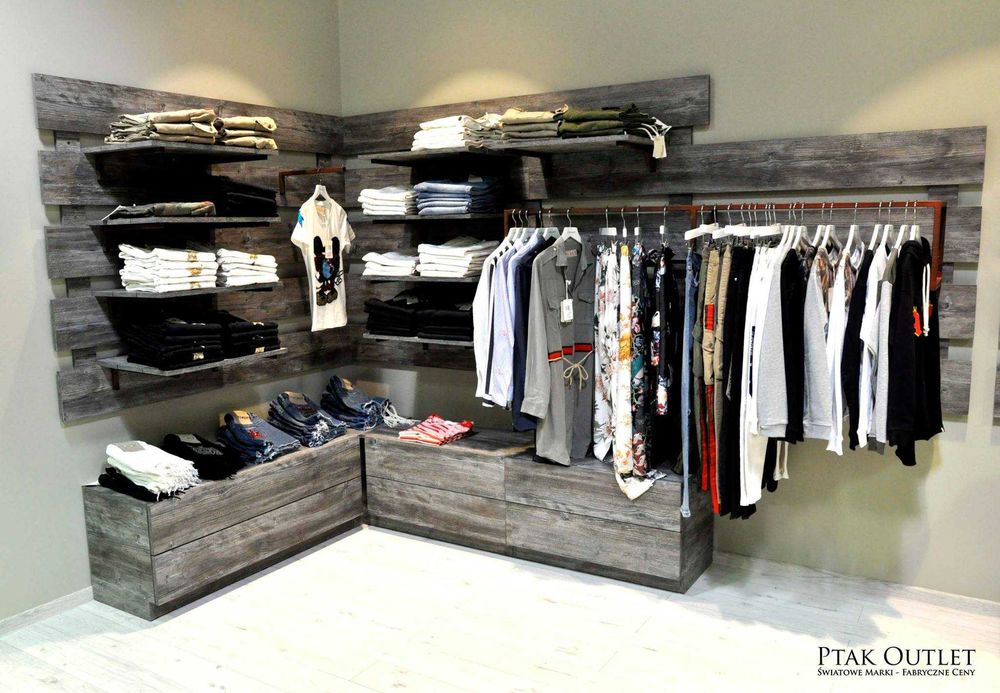 Duży Zestaw Meble sklepowe  do sklepu odzieżowego  w cenie materiału