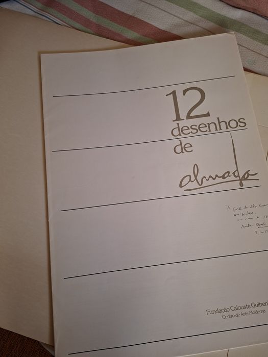 Album 12 desenhos de Almada Fund Gulbenkian