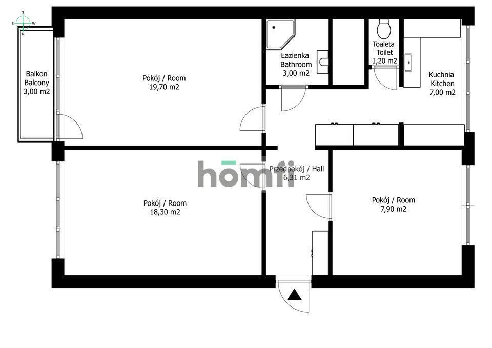 3 Pokoje | Klima | 63,40 m2 |Katowice Piotrowice