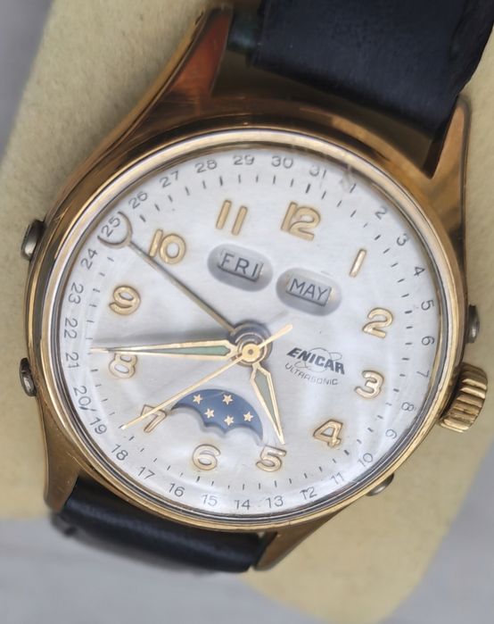 Enicar automat triple date fazy księżyca