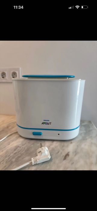 Esterilizador elétrico a vapor philips avent 3 em 1