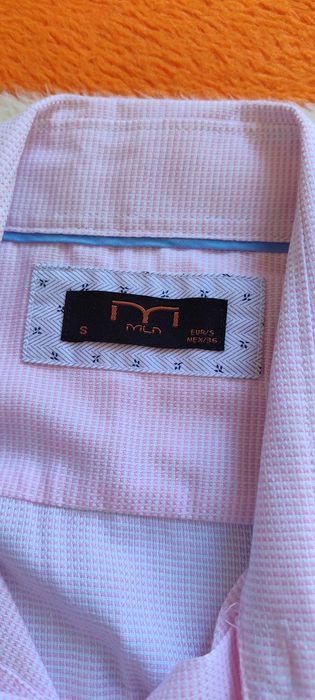 Camisa Rosa Homem - Milano | Tamanho S | Slim Fit [Nova]