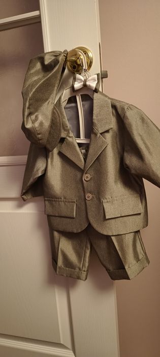 Ubranko do chrztu dla chłopca stan idealny garnitur bucik 62