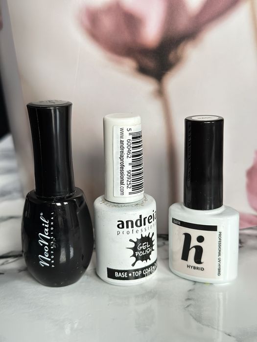 Zestaw lakierów hybrydowych top baza hybryda neonail hihybrid