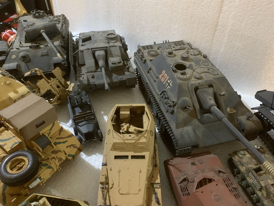 Kits modelismo tanques de guerra e afins montados