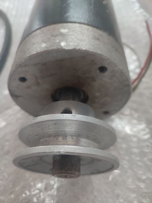 Motor elétrico DC, CNC, com polias