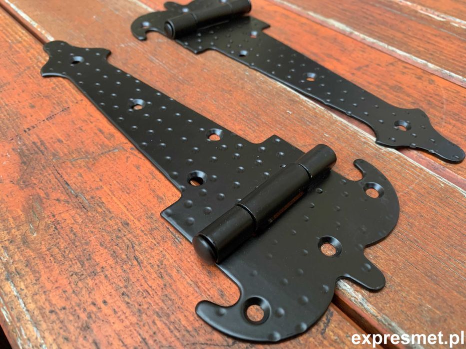 Zawias ozdobny do drzwi wędzarni okiennic 200 mm HISZPAŃSKIE ZAWIASY !