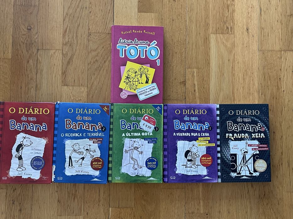 6 livros Diario de um Banana