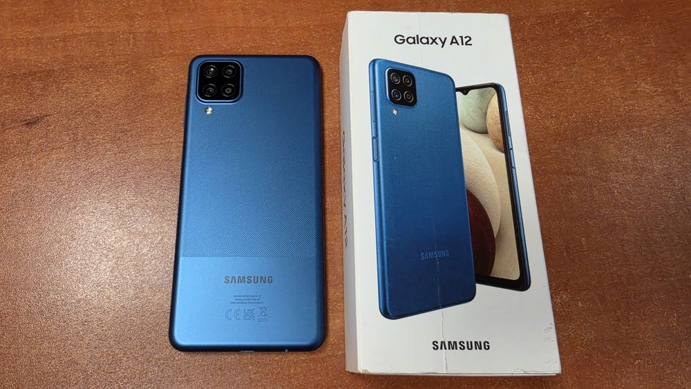 Samsung Galaxy A12 Dual Sim 64GB/4GB RAM niebieski, stan bdb