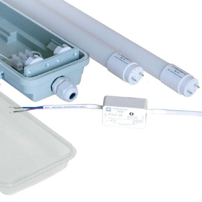 Промисловий  Led світильник для СТО IP65 1200 мм +2LED лампи Т8