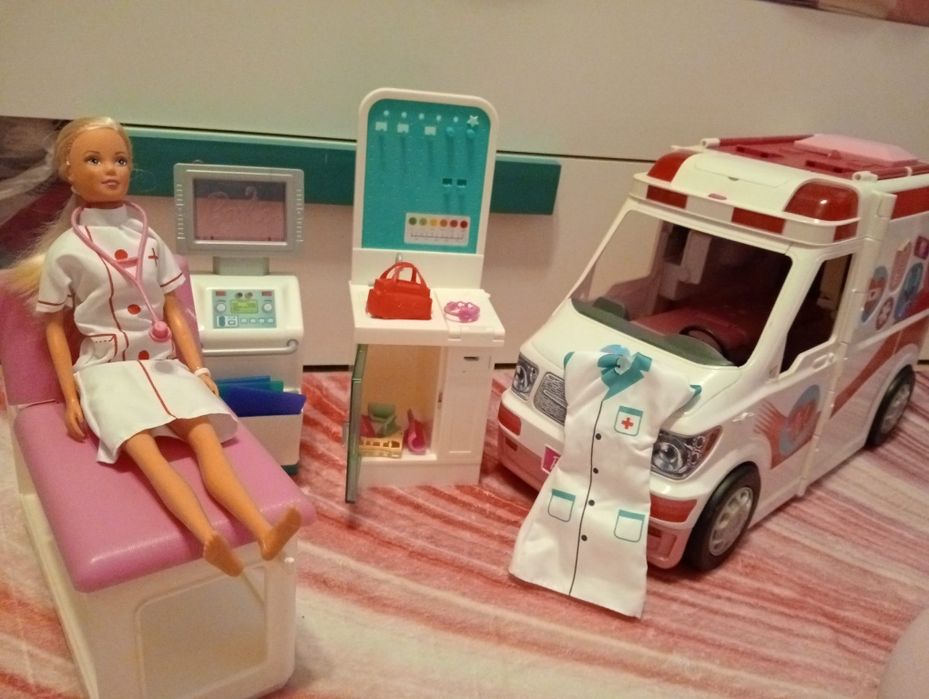 Karetka barbie zestaw