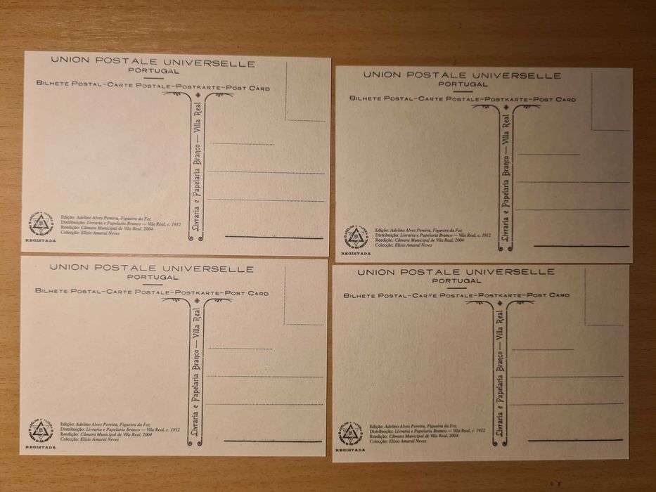 8 postais antigos de Vila Real, de Adelino Alves Pereira (reedição)