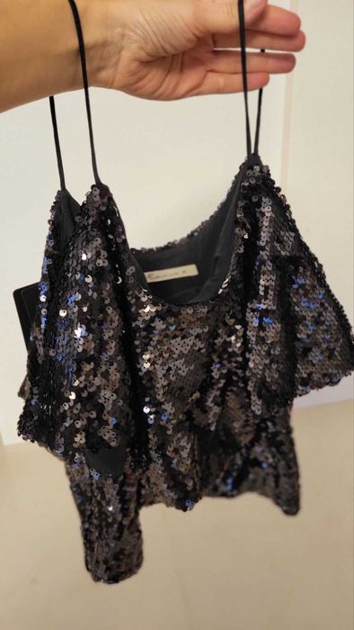 Спідниця з екошкіри і топ