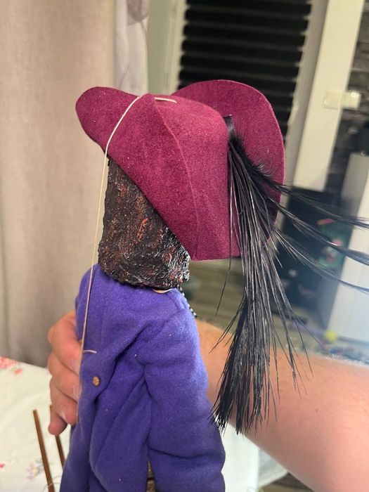 Stara marionetka kolekcjonerska Mamutiak Czechy 40 cm #50
