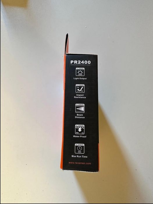 RAVEMEN PR2400 luz bicicleta frontal