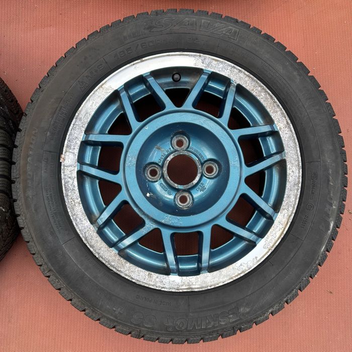 Kultowe oryginalne alufelgi VW Golf Cabrio Snowflake 14 cali 4x100- cena za komplet - wysyłka