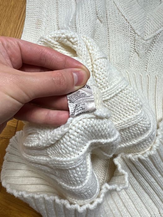 Sweter Lacoste vintage white rare