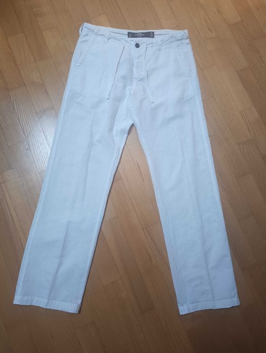 Spodnie męskie lniane H&M rozmiar L