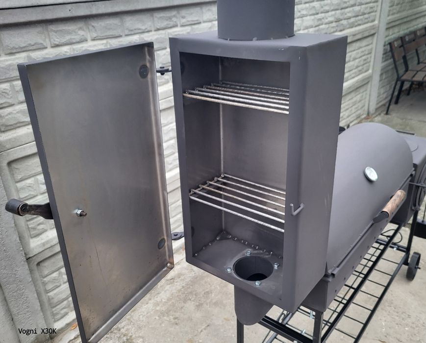 • 5мм + Двойное усиление • Мангал 4в1 с Коптильней и Печкой под Казан