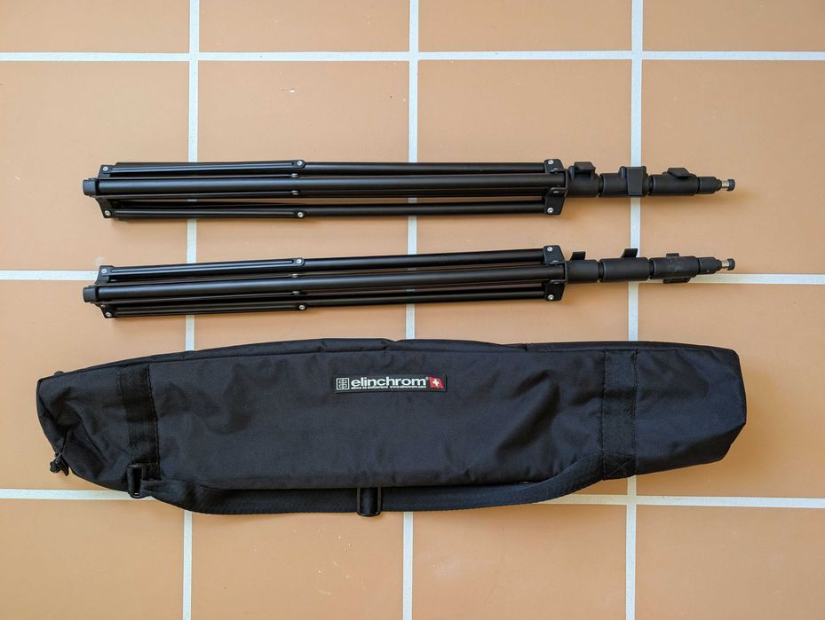 Kit Elinchrom BX 500 Ri + Skyport + Softboxes + Tripés + Malas