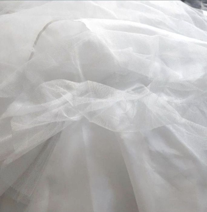 *Impressja* cudna sukienka alba komunijna bolerko rękawiczki halka 140