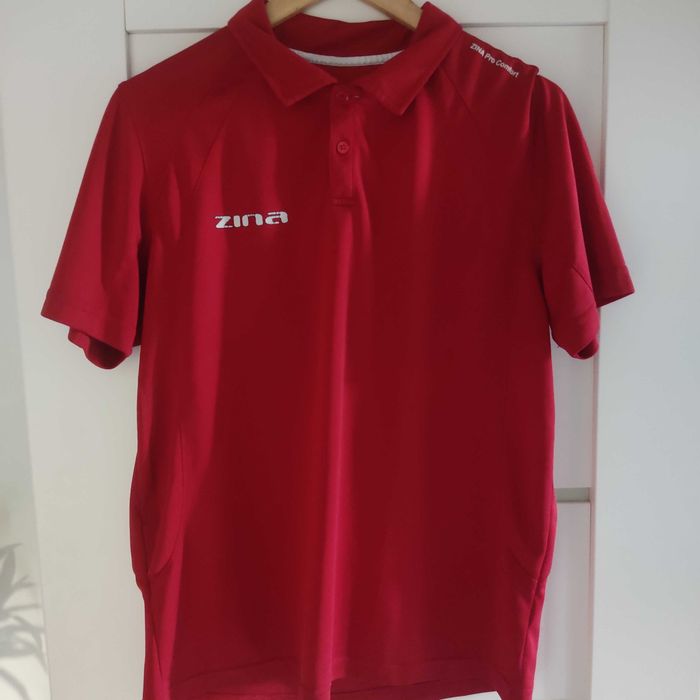 Koszulka Zina Pro Comfort Sędziowska Polo Czerwona roz.L