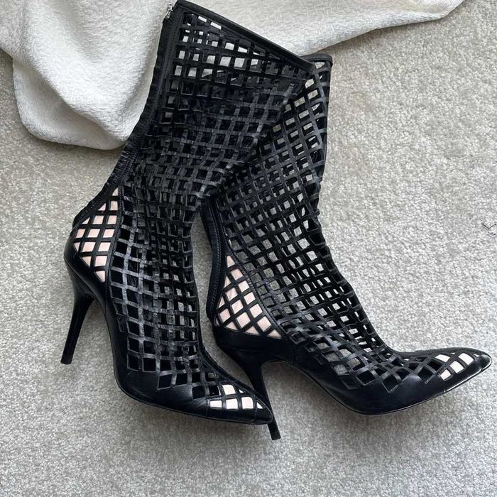 Botas em pele da Zara Woman Studio