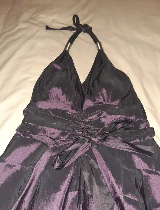 Vestido curto c/ laço