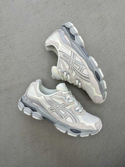 ‼️ НОВІ Кросівки ASICS Gel-NYC Cream Cloud Grey