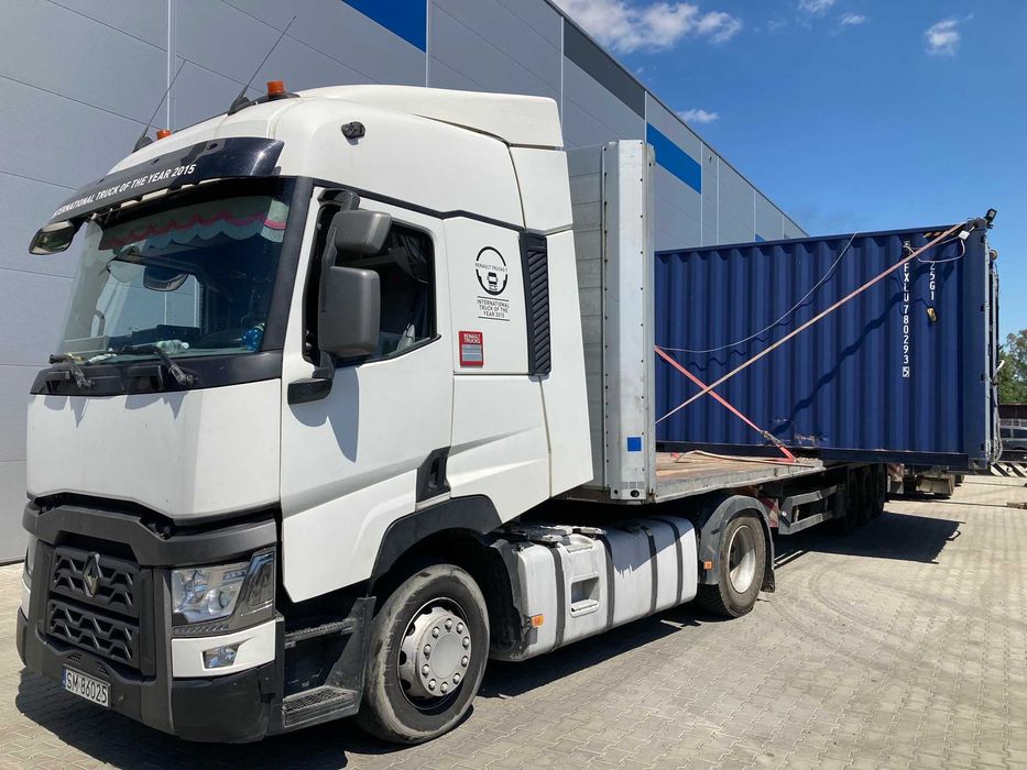 Transport HDS Usługi HDS Dźwig Kontenery Platforma Niskopodwoziowy