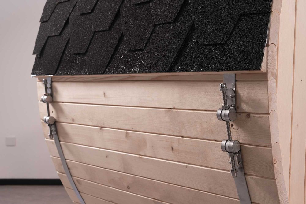 Sauna Fińska BECZKA QUADRO 6os piec Harvia 8KW