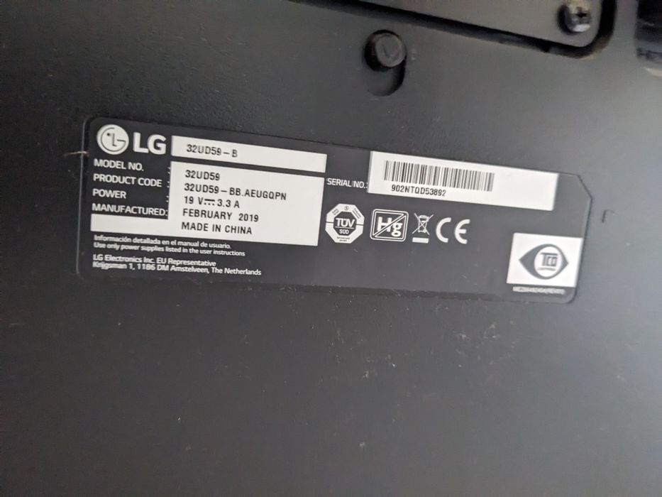 Monitor Lg lg32ud59b 32 cale 4K UHD + Ramię do monitora