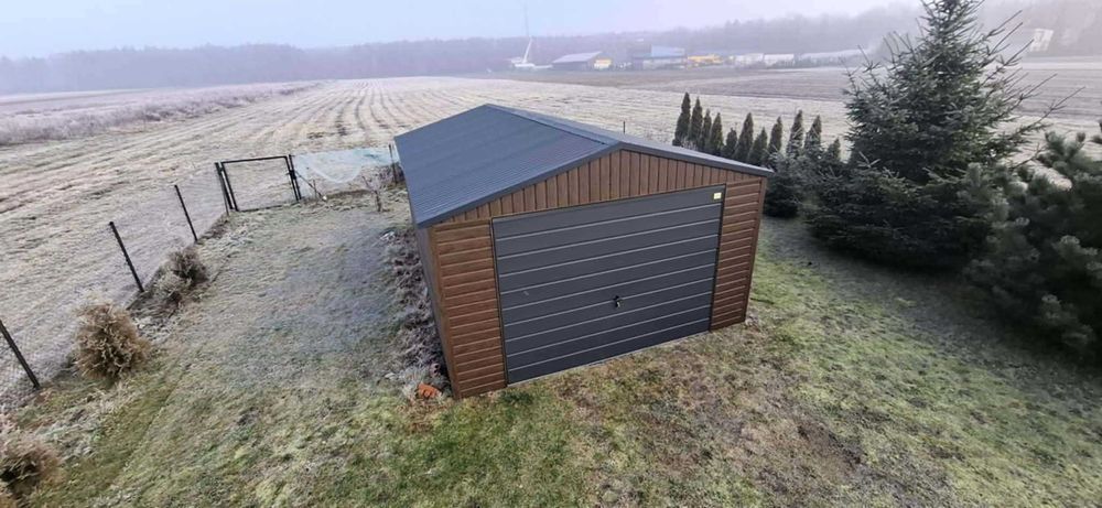 garaż blaszany blaszak 6x6