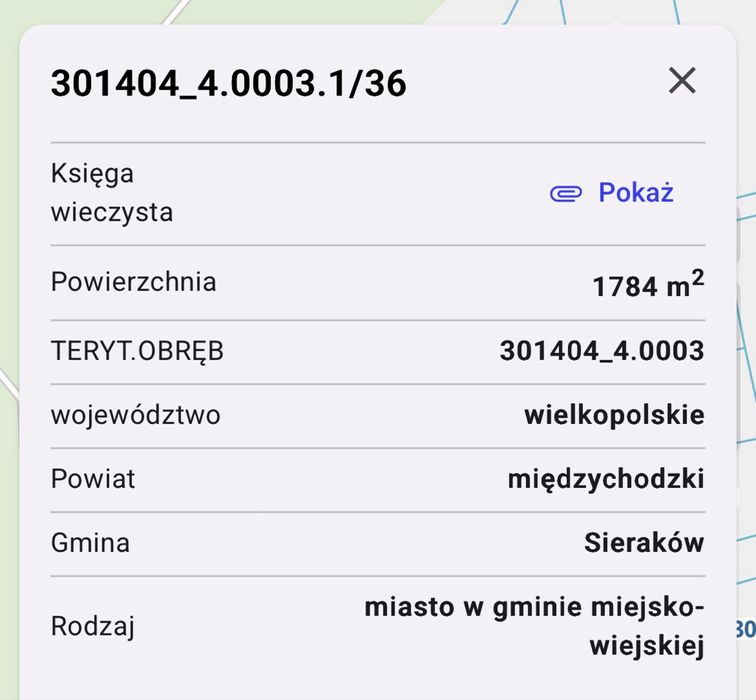 Działka w Sierakowie (las/jezioro)