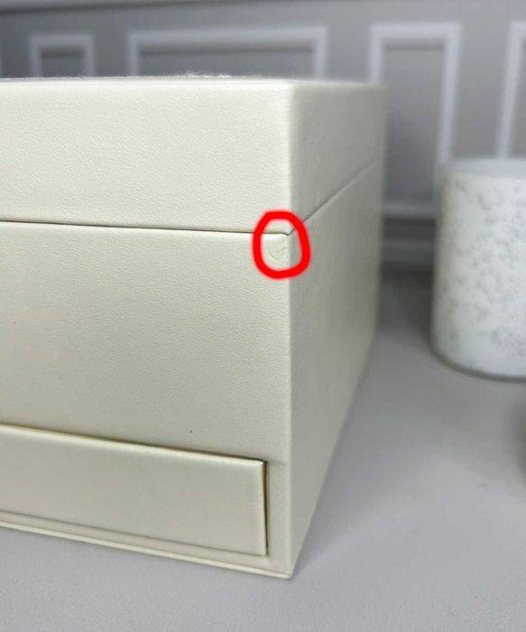 Шкатулка для прикрас на замку 22,5х17х12 см із дзеркалом УЦІНКА!