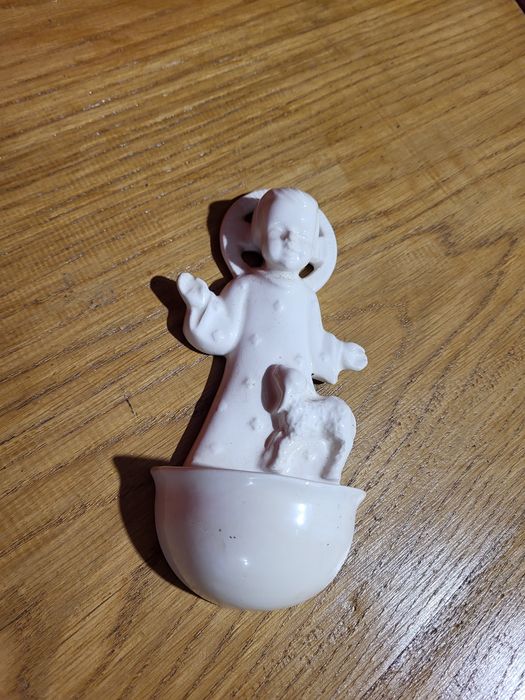 Kropielnica Dzieciątko Jezus z porcelany