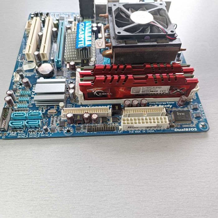 Комплект материнская плата, процессор, озу 4ядра x2.8 16gb ddr3 1600