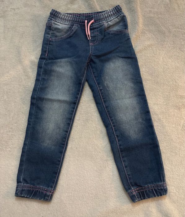Jeansy dziewczęce 110 ze ściągaczem
