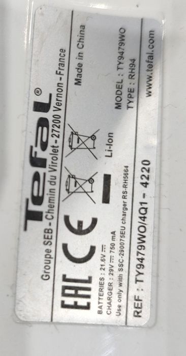 Część do odkurzacza Tefal