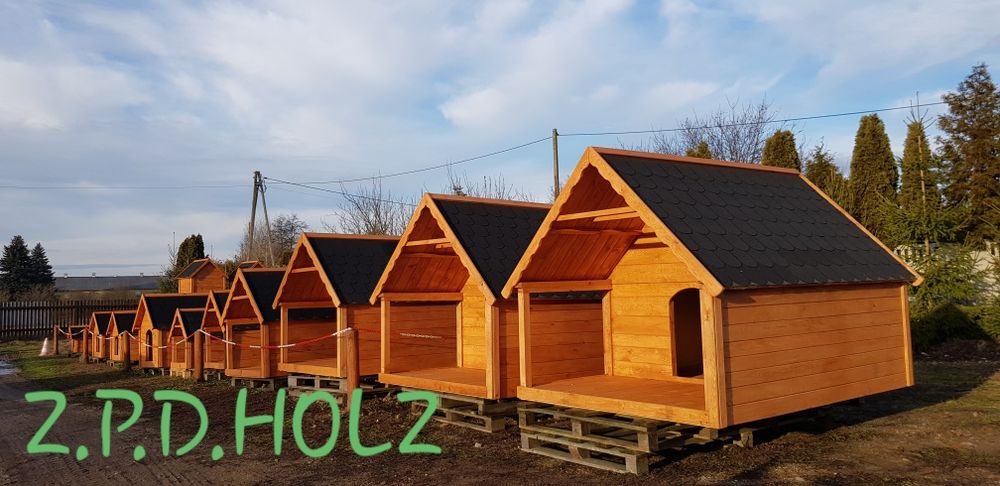 Ogromna buda z Tarasem XXXL dla największych ras np. Dog niemiecki mas