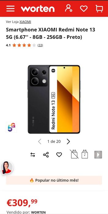 Xiaomi redmi note 13 5g novo