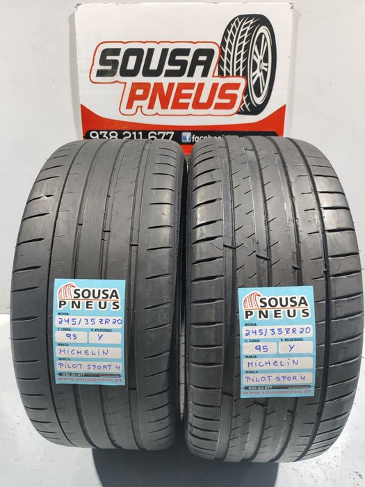 2 pneus semi novos 245-35R20 Michelin - Oferta dos Portes