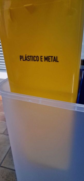 Contentores reciclagem - 3 Unidades Novos