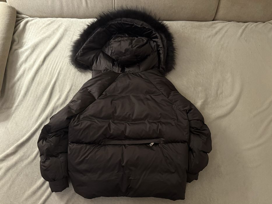 Куртка пух / перо з натуральним хутром (песець)