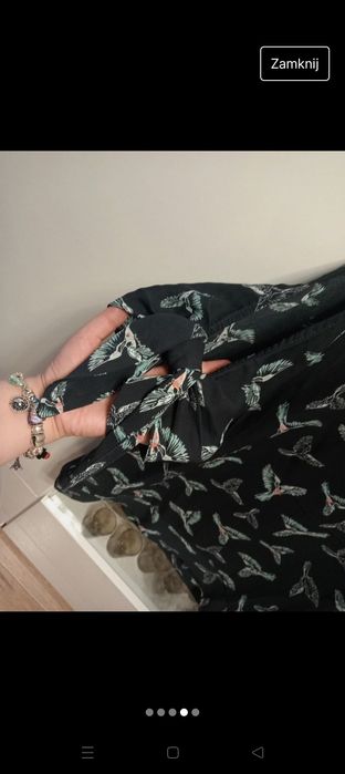 Bluzka letnia z motywem ptaków