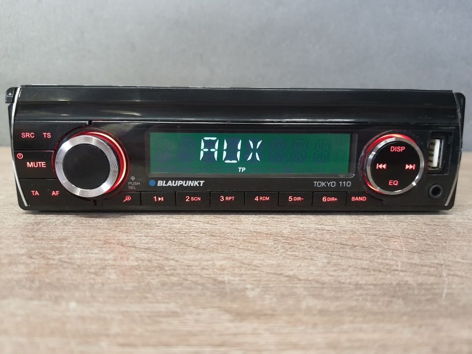 Radio samochodowe Blaupunkt TOKYO 110 karty SD, USB, AUX, RDS, Zadbane RCA dla wzmacniacz