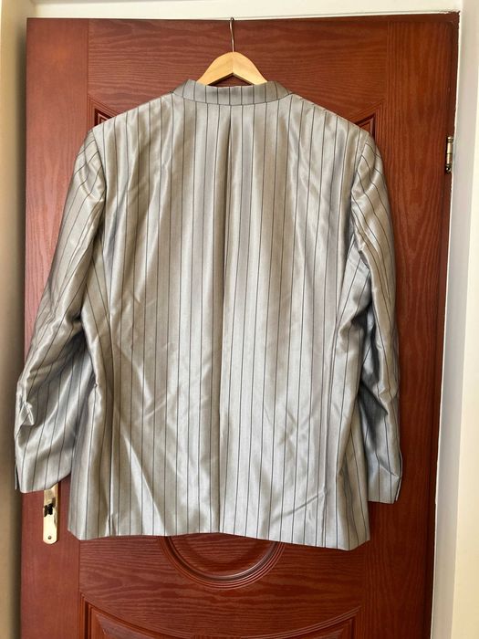 Srebrny garnitur 62/196 na wysokiego i postawnego pana